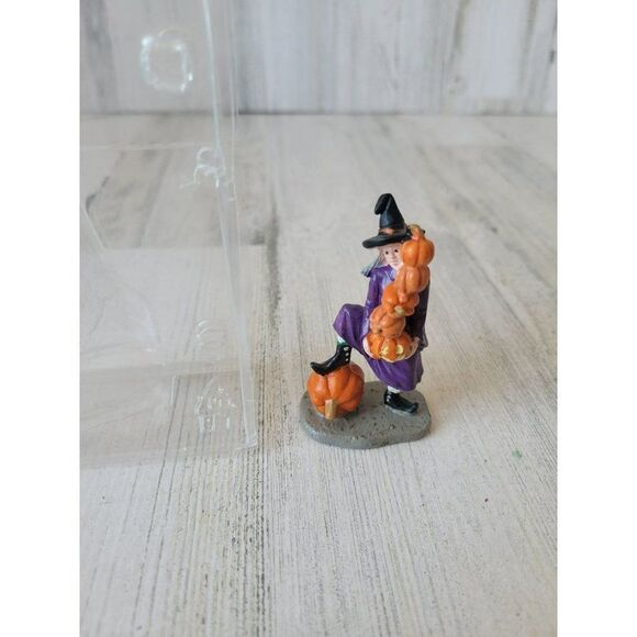 Lemax witch pumpkin stacked Halloween village spooky - Picture 1 of 7